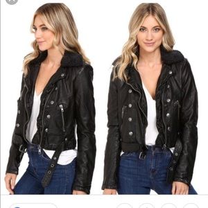 Free people leather jacket